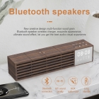 Speakers - 2020 latest Multifunction Clock Bluetooth Speaker with Wireless Charger 4000mAh Power Bank LWS-0818